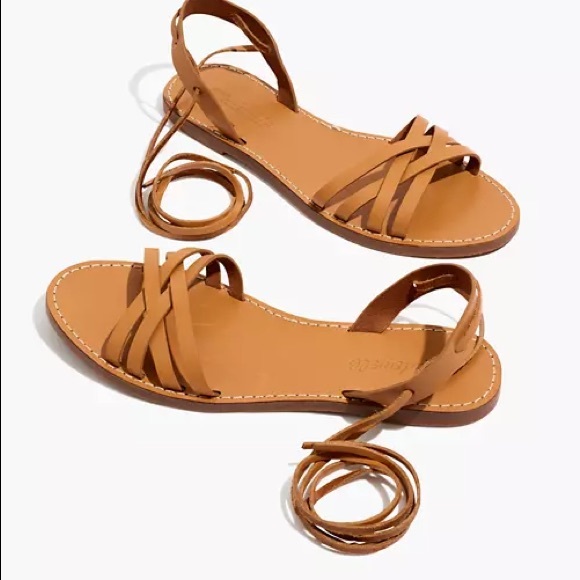NEW The Boardwalk Woven Lace-Up Sandal Madewell - Picture 1 of 3